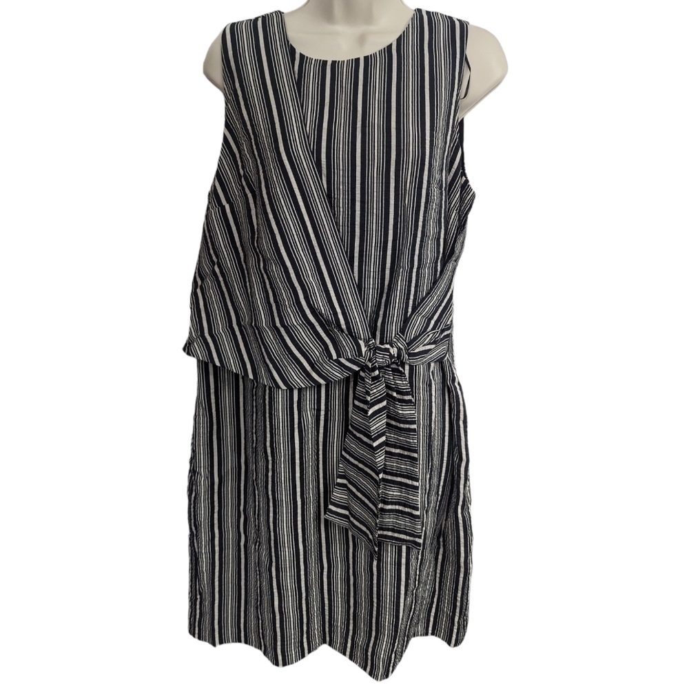 Vince Camuto Womens Tie Front Sheath Dress Sz 8